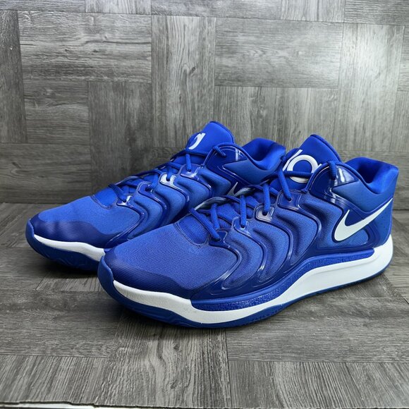 Nike KD 17 Men's size 18 Royal Blue Basketball Shoes HJ7387-400 - Picture 3 of 8